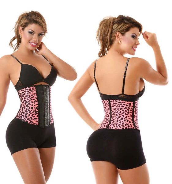 2 HOOK LEOPARD SPORTS WAIST TRAINER-2024